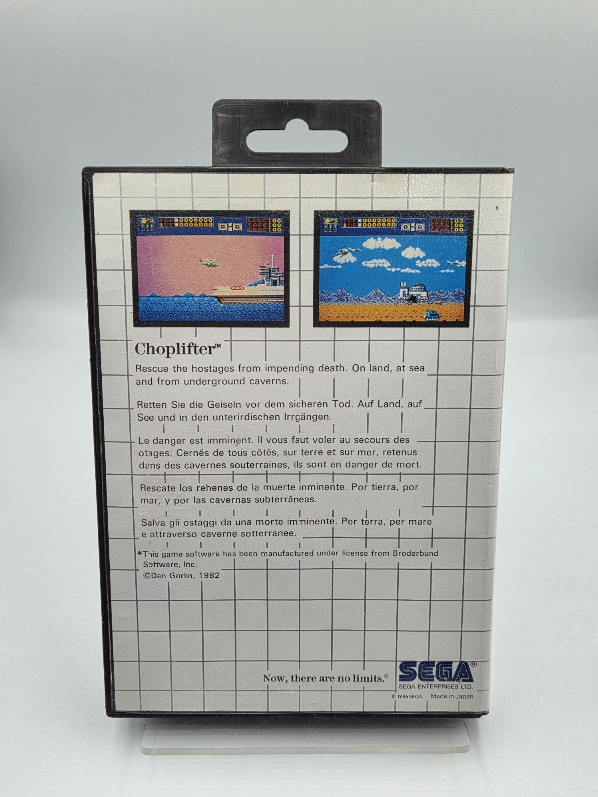 Sega Master System Choplifter mit OVP und Anleitung Multilingual