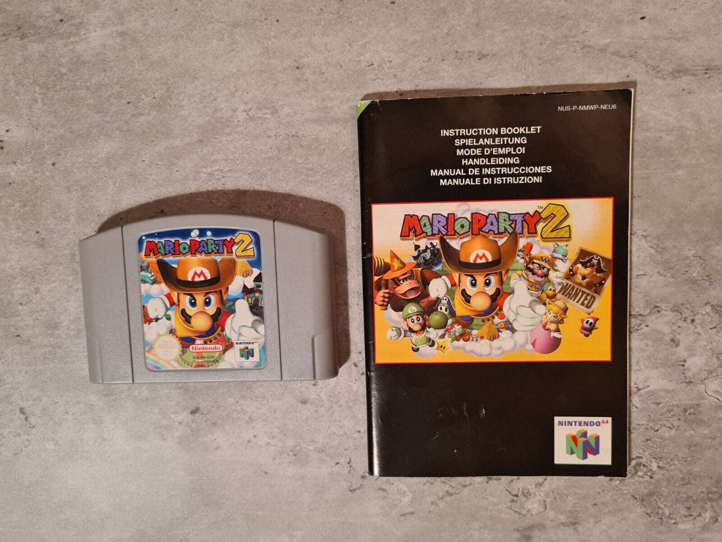 N64 Nintendo 64 Mario Party 2 mit OVP und Anleitung EUR - T-Retro-Games