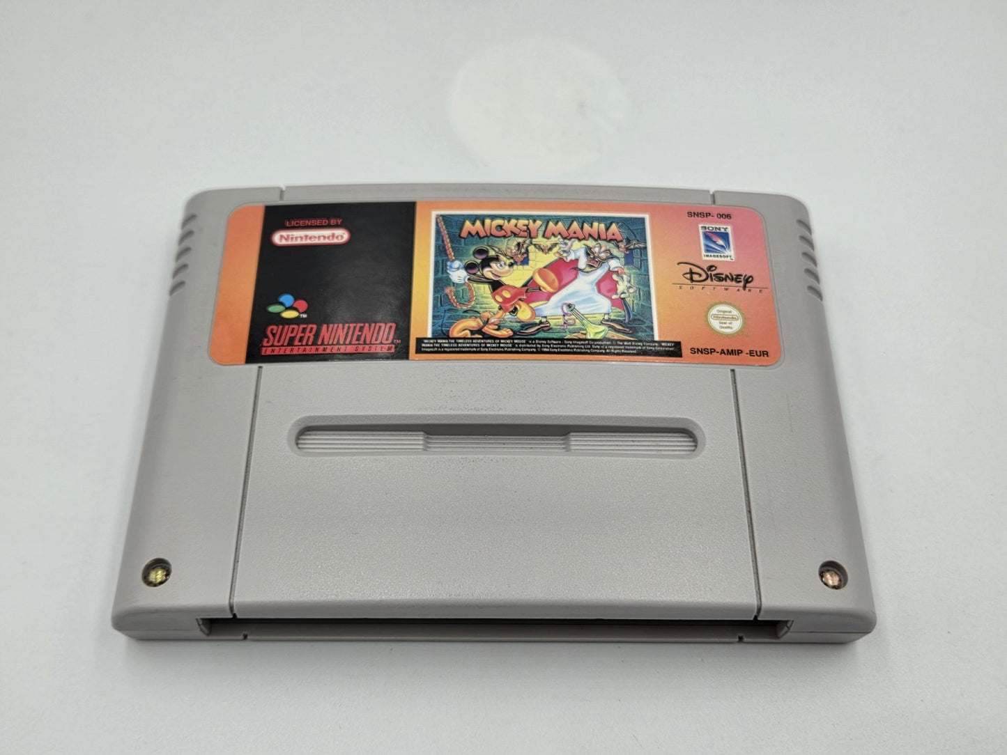 SNES Super Nintendo Mickey Mania mit OVP und Anleitung EUR