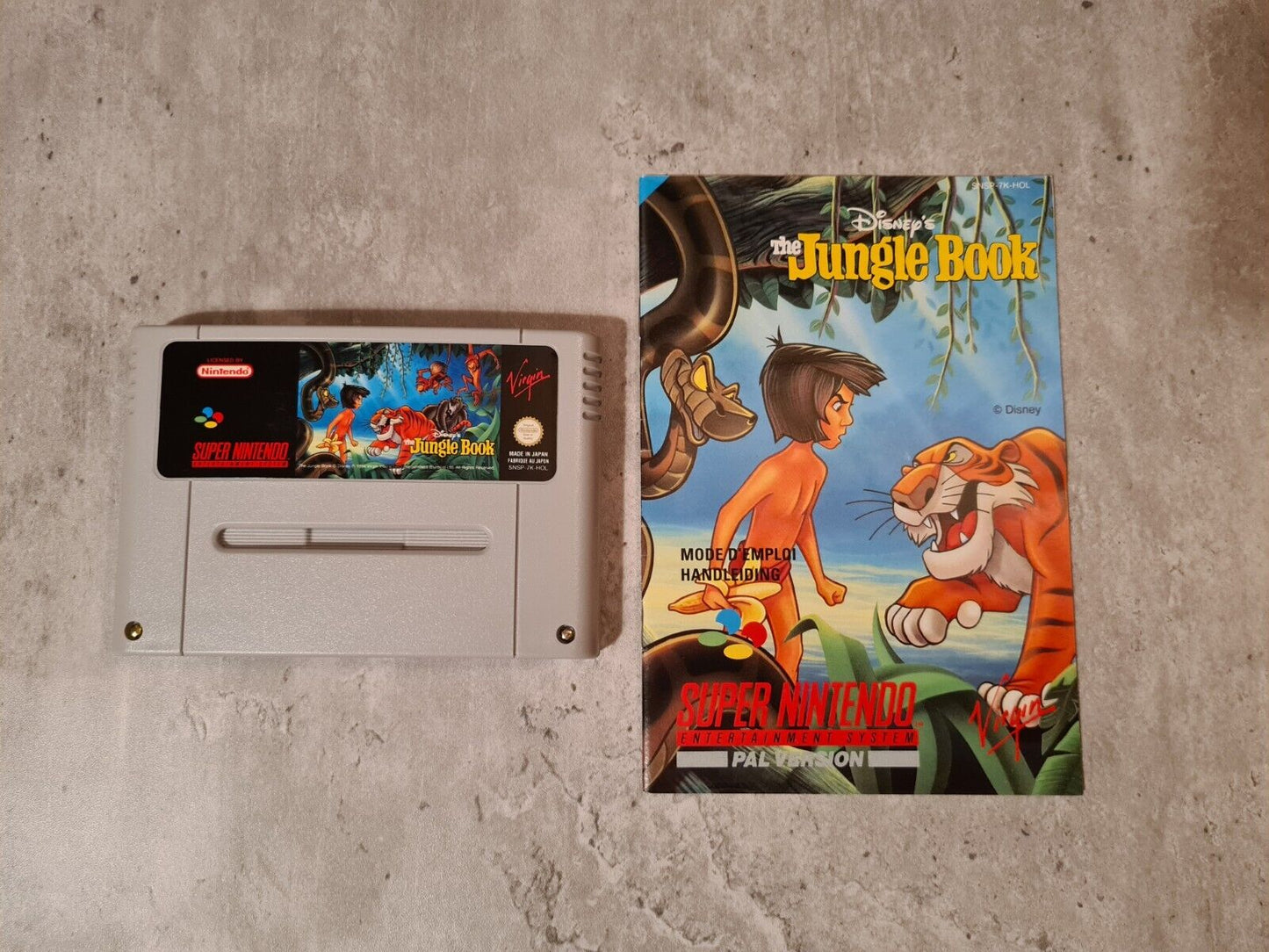 SNES Super Nintendo Disney's The Jungle Book mit OVP und Anleitung HOL - T-Retro-Games
