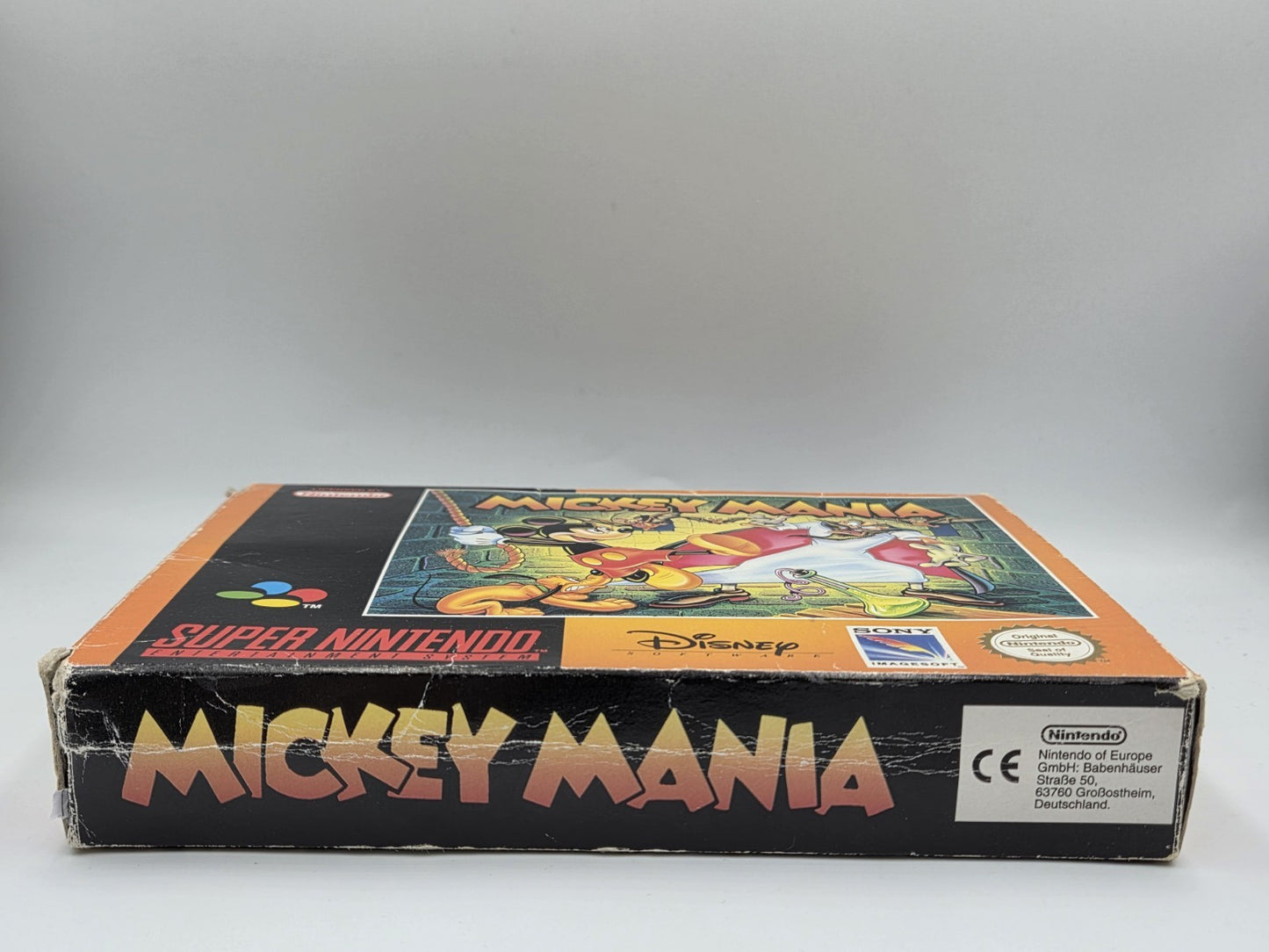SNES Super Nintendo Mickey Mania mit OVP und Anleitung EUR