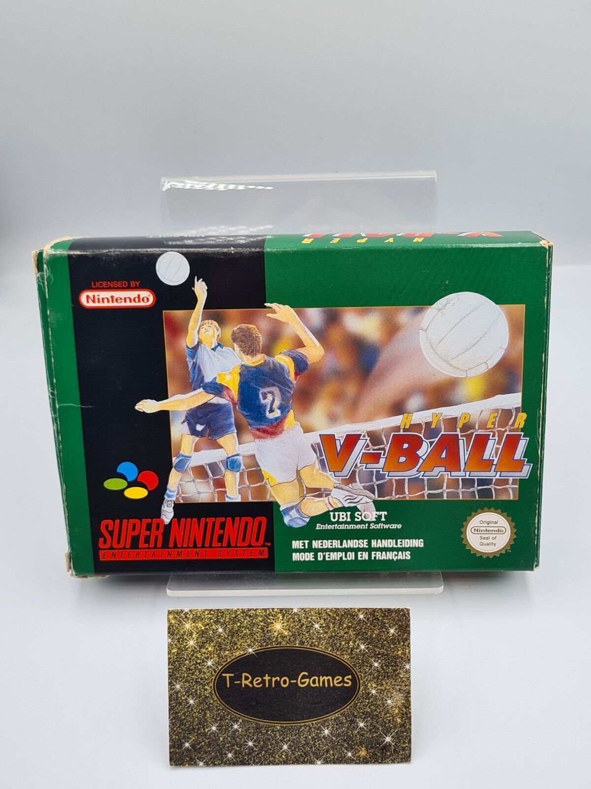 SNES Super Nintendo Hyper V-Ball mit OVP und Anleitung FAH - T-Retro-Games