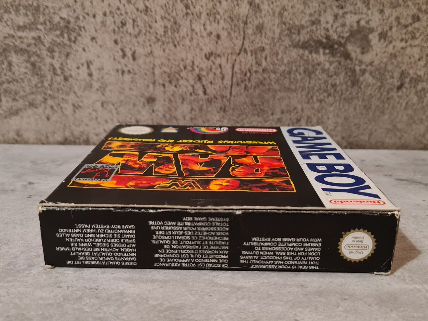 Nintendo Game Boy Classic WWF Raw mit OVP und Anleitung EUR - T-Retro-Games