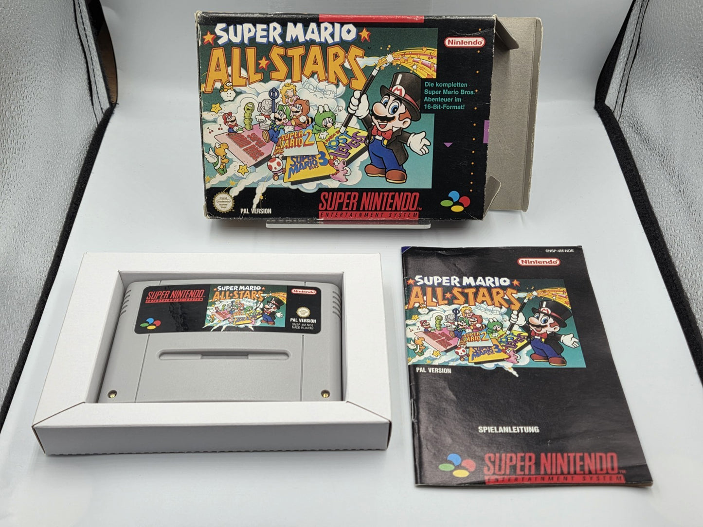 SNES Super Nintendo Super Mario Allstars mit OVP und Anleitung NOE