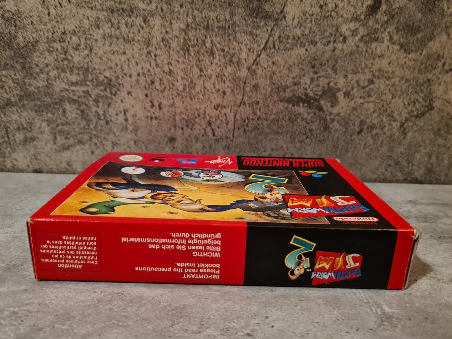 SNES Super Nintendo Earthworm Jim 2 mit OVP und Anleitung EUR - T-Retro-Games