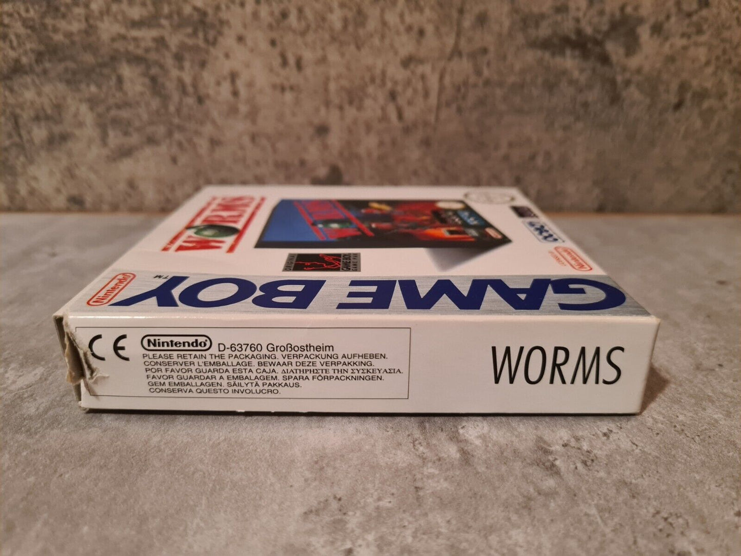 Nintendo Game Boy Classic Worms mit OVP und Anleitung UKV - T-Retro-Games