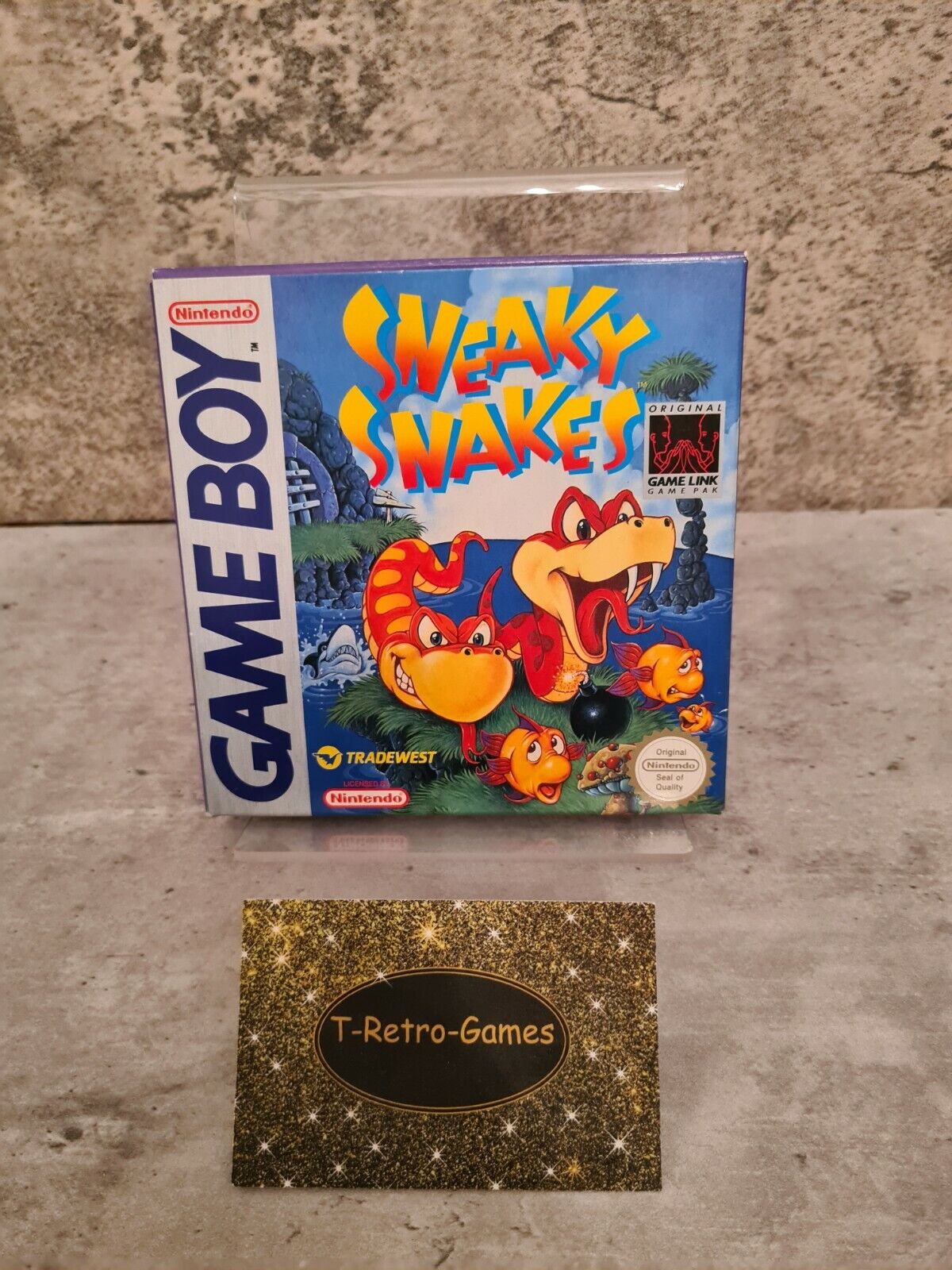 Nintendo Game Boy Classic Sneaky Snakes mit OVP und Anleitung SCN - T-Retro-Games