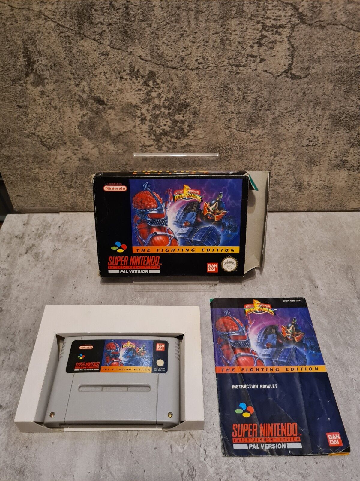 SNES Super Nintendo Power Rangers The Fighting Edition mit OVP und Anleitung UKV - T-Retro-Games