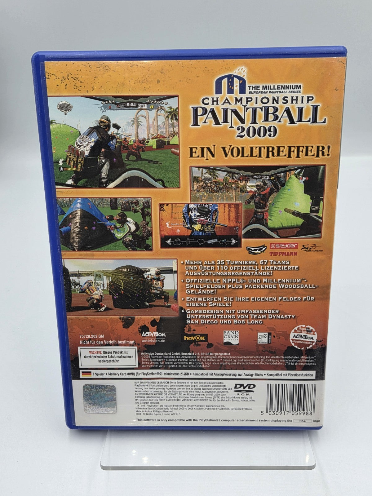 PS2 Playstation 2 Championship Paintball 2009 mit OVP Deutsch
