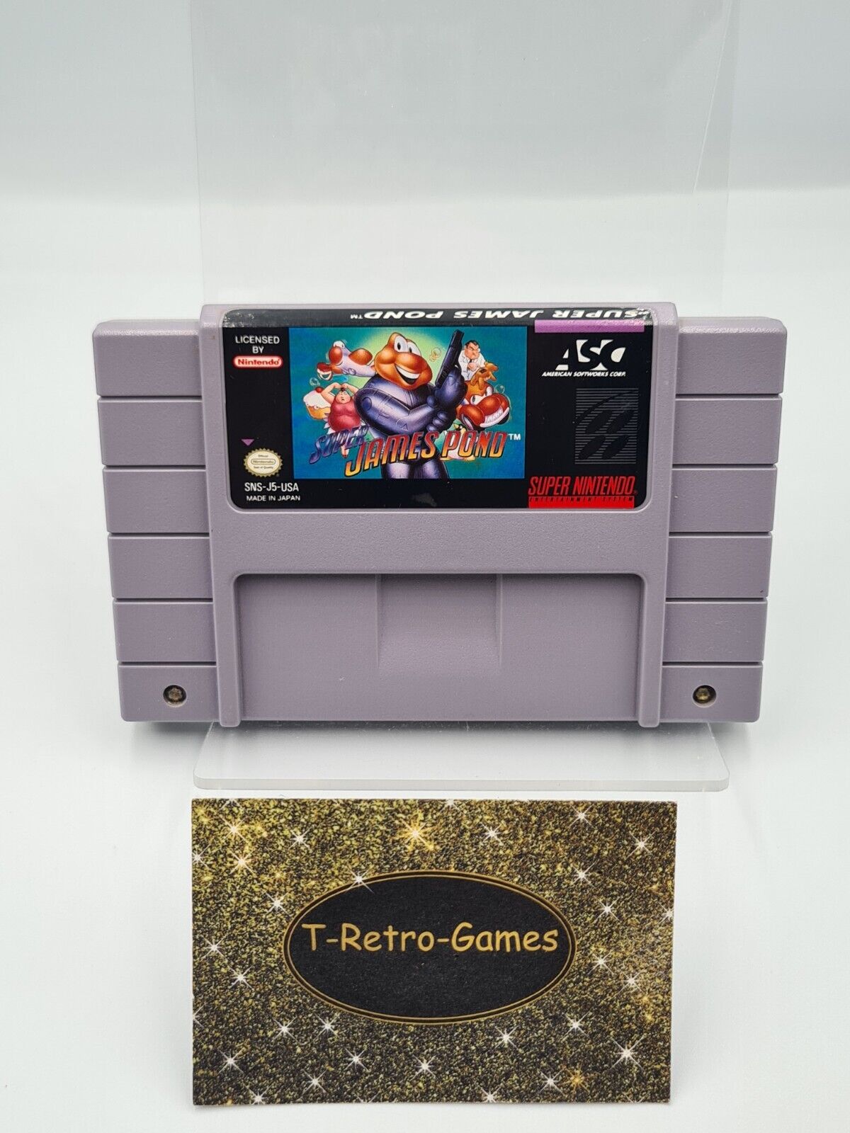 SNES Super Nintendo Super James Pond NTSC USA Modul - T-Retro-Games
