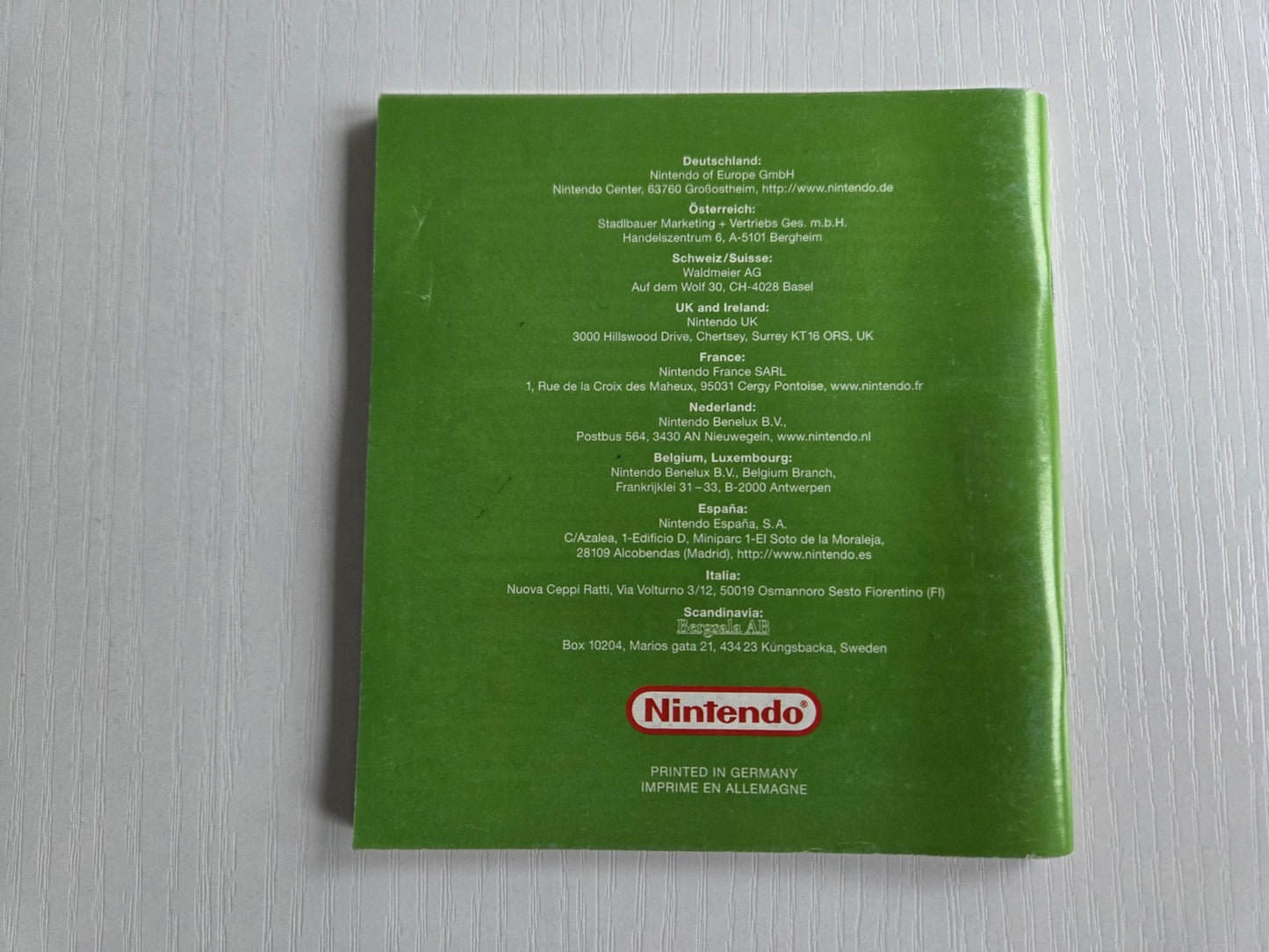 Nintendo Game Boy Advance Wario Land 4 Spielanleitung NEU6