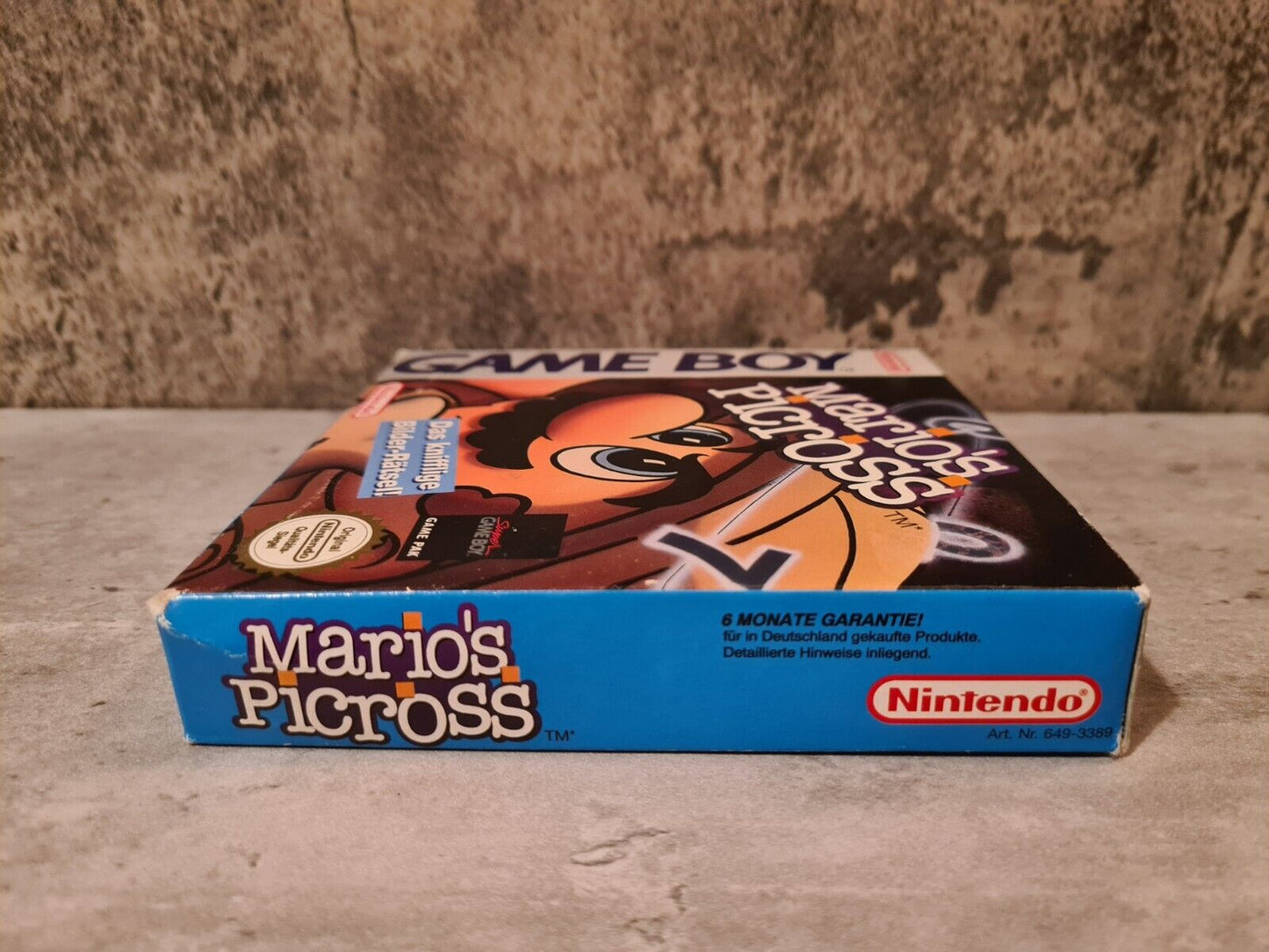 Nintendo Game Boy Classic Mario's Picross mit OVP und Anleitung NOE - T-Retro-Games