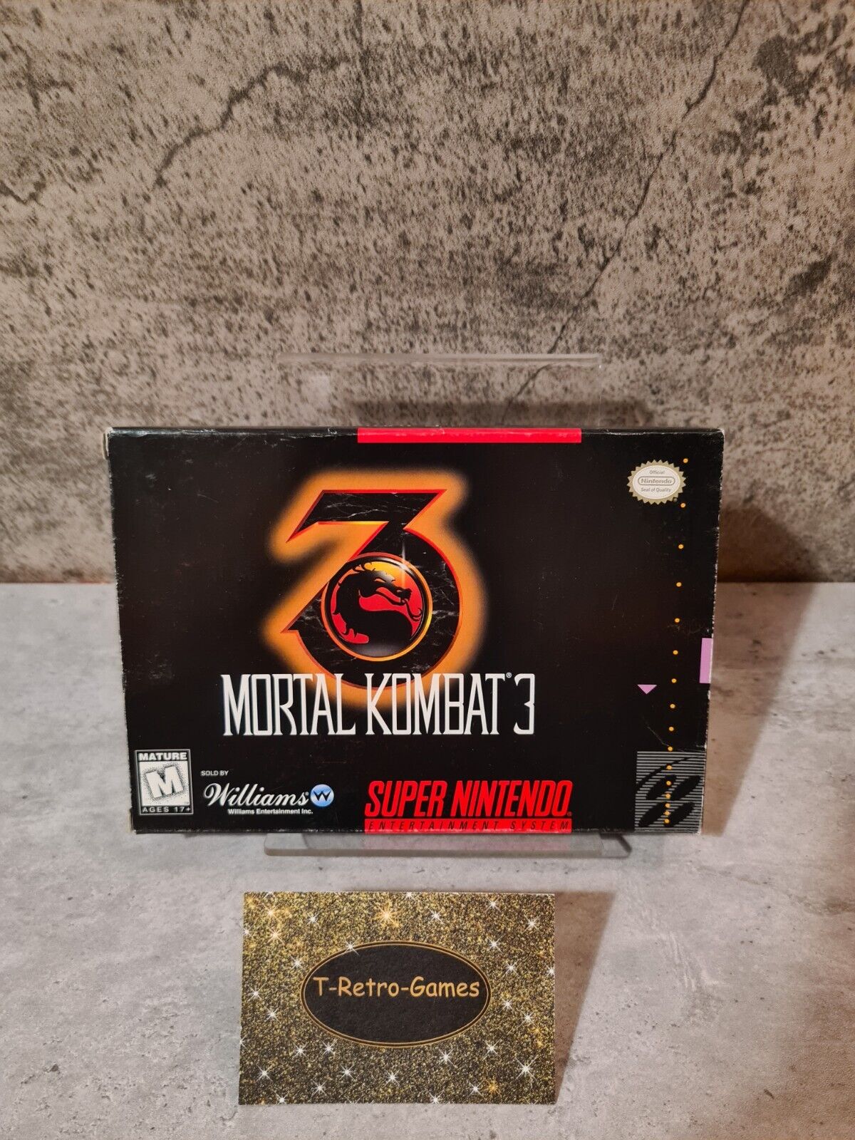 SNES Super Nintendo Mortal Kombat 3 mit OVP und Anleitung NTSC USA - T-Retro-Games