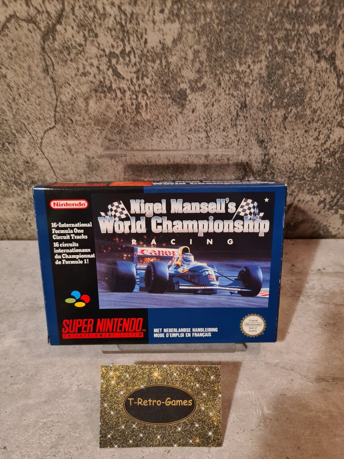 SNES Super Nintendo Nigel Mansell's World Championship mit OVP und Anleitung FAH - T-Retro-Games