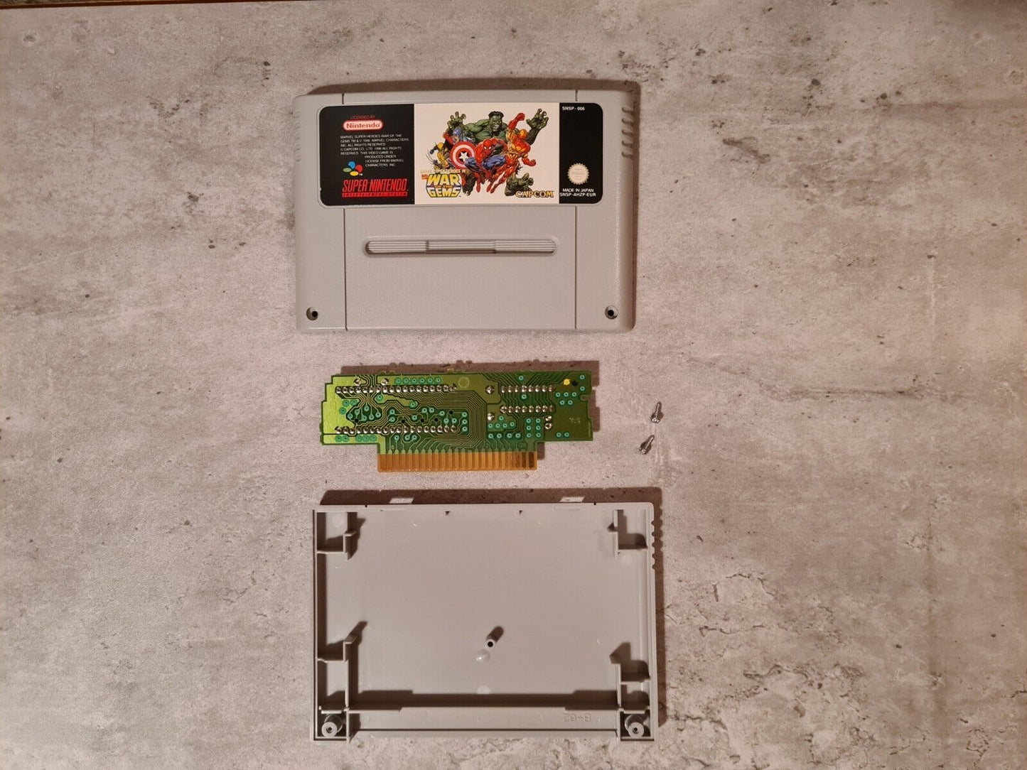 SNES Super Nintendo Marvel Super Heroes in War of The Gems Modul EUR - T-Retro-Games