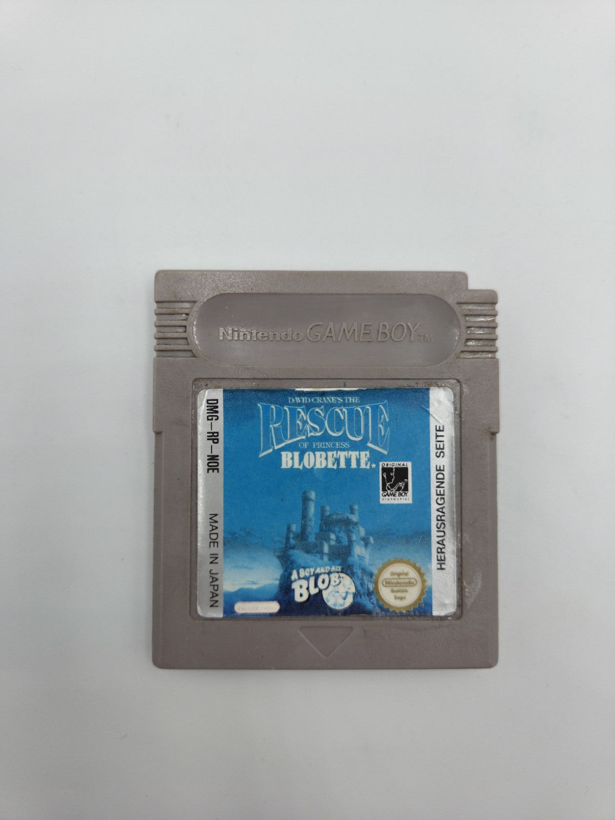 Game Boy Classic Spiel David Cranes The Rescue of Princess Blobette Modul NOE