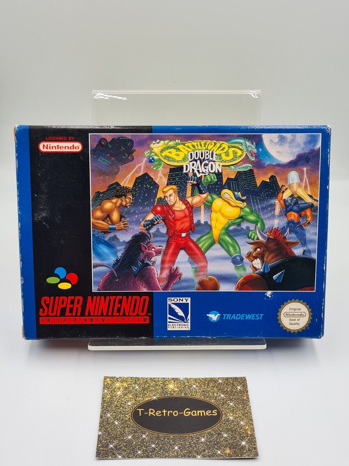 SNES Super Nintendo Battletoads Double Dragon mit OVP und Anleitung UKV - T-Retro-Games