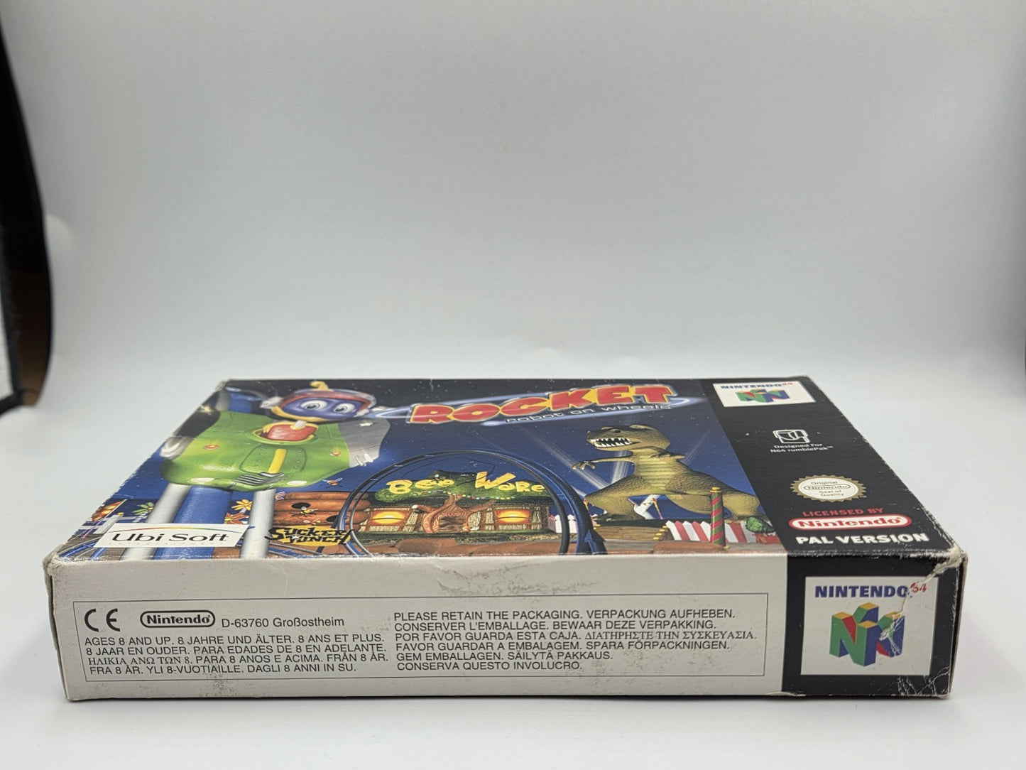 N64 Nintendo 64 Rocket Robot On Wheels mit OVP und Anleitung EUR