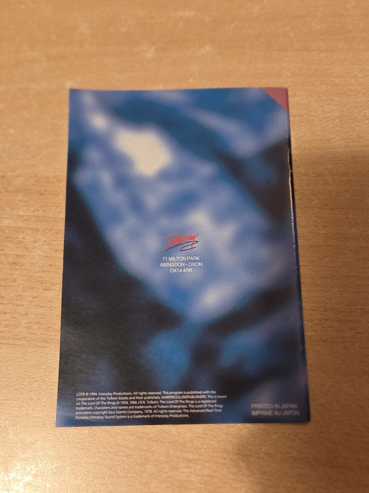 SNES Super Nintendo The Lord of The Rings Spielanleitung Instruction Booklet EUR