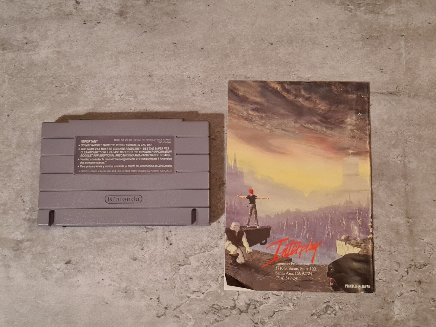 SNES Super Nintendo Out Of This World mit OVP und Anleitung NTSC-USA - T-Retro-Games