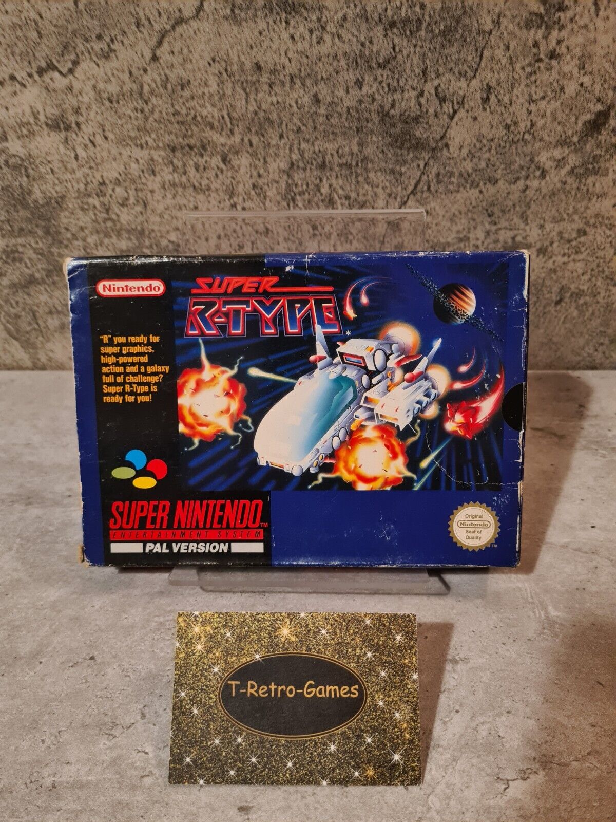 SNES Super Nintendo Super R-Type mit OVP und Anleitung UKV - T-Retro-Games