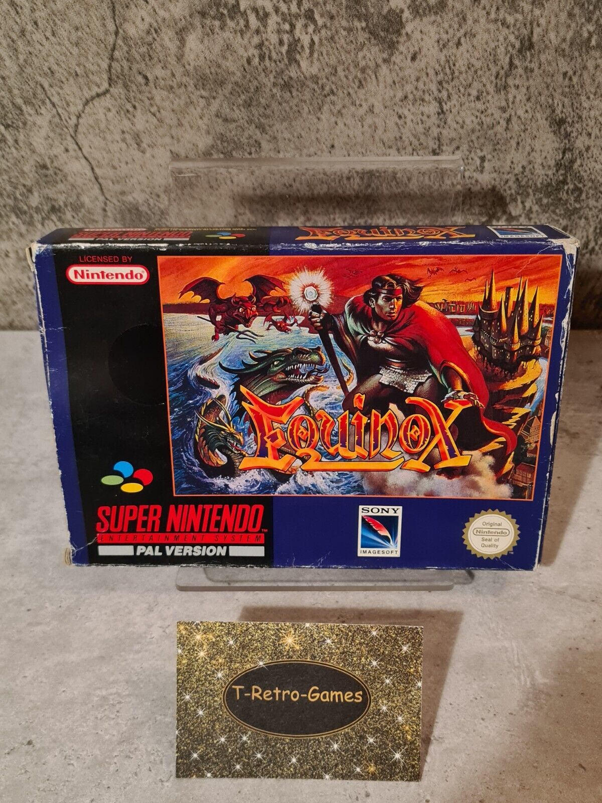 SNES Super Nintendo Equinox mit OVP und Anleitung UKV - T-Retro-Games