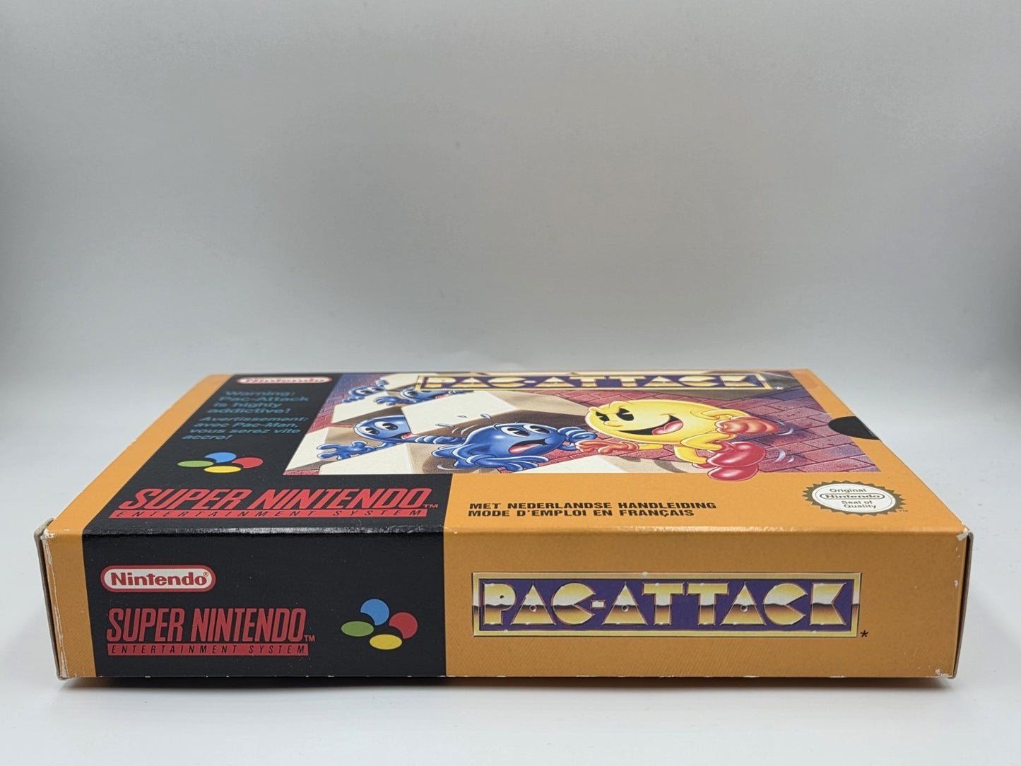 SNES Super Nintendo Pac-Attack mit OVP und Anleitung FAH