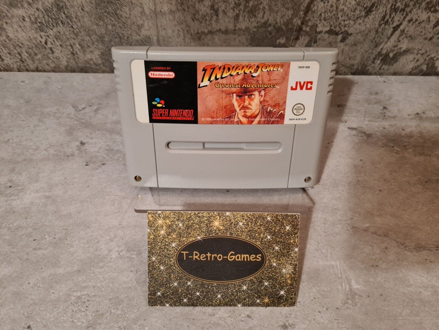 SNES Super Nintendo Indiana Jones Greatest Adventures Modul EUR - T-Retro-Games
