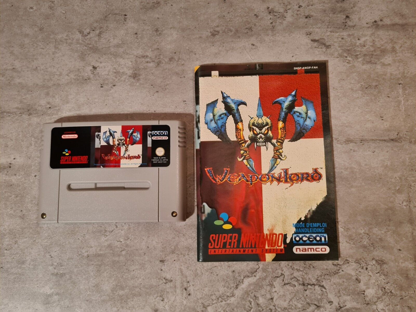 SNES Super Nintendo WeaponLord mit OVP und Anleitung FAH - T-Retro-Games