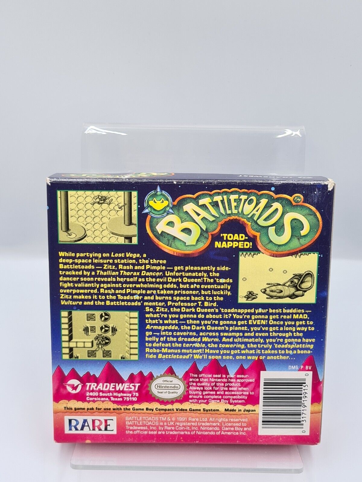 Nintendo Game Boy Classic Battletoads mit OVP und Anleitung USA - T-Retro-Games