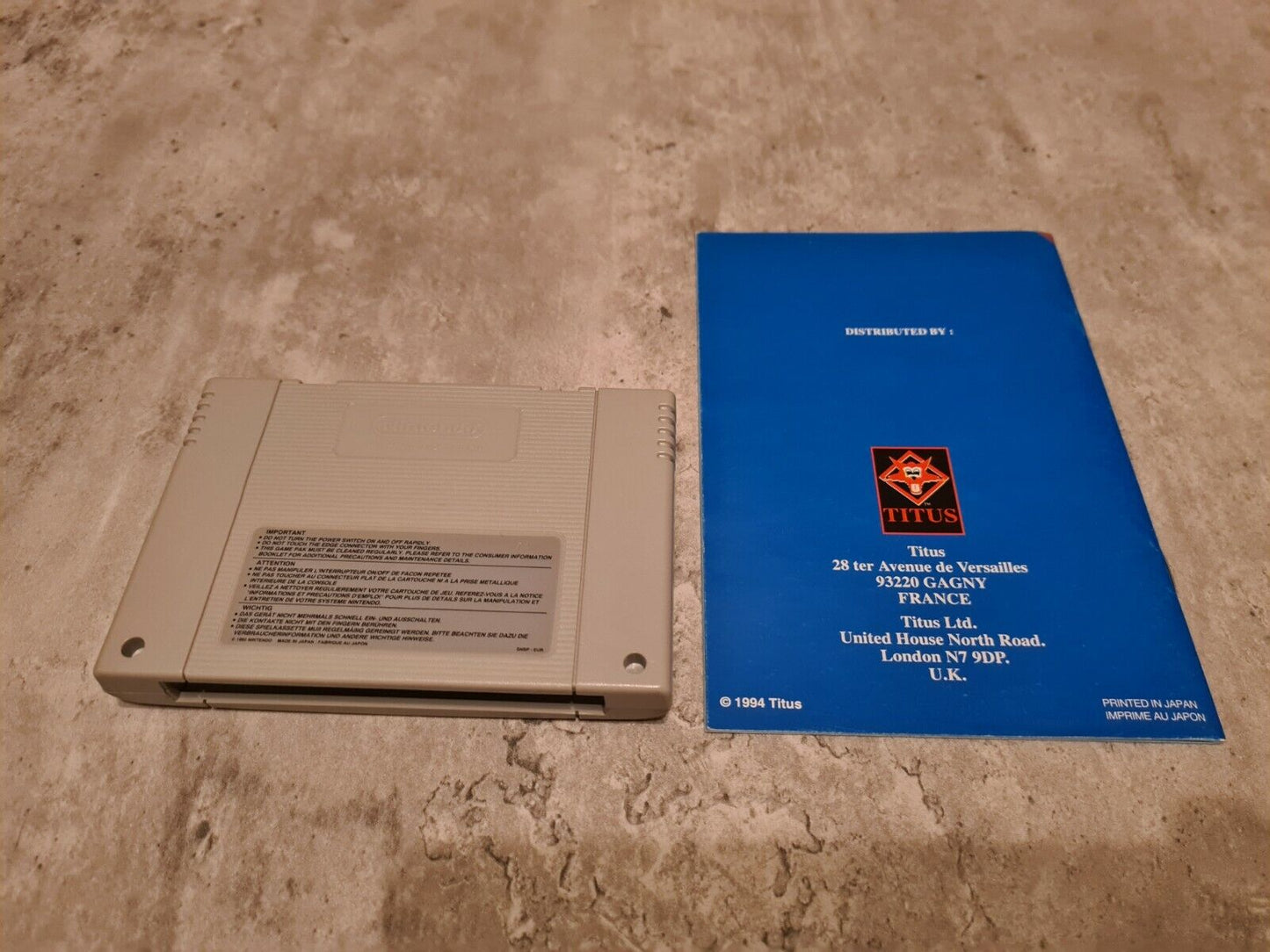 SNES Super Nintendo S.O.S. Sink or Swim mit OVP und Anleitung EUR - T-Retro-Games