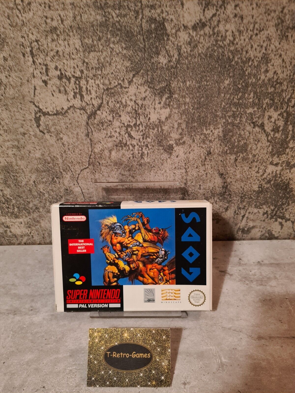 SNES Super Nintendo Gods mit OVP und Anleitung NOE - T-Retro-Games