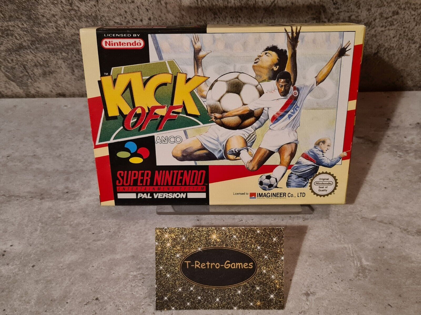 SNES Super Nintendo Kick Off mit OVP und Anleitung UKV - T-Retro-Games