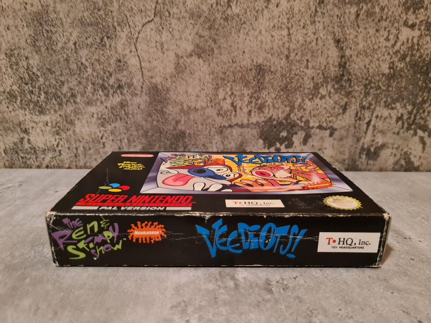 SNES Super Nintendo The Ren & Stimpy Show Veediots! mit OVP und Anleitung UKV - T-Retro-Games