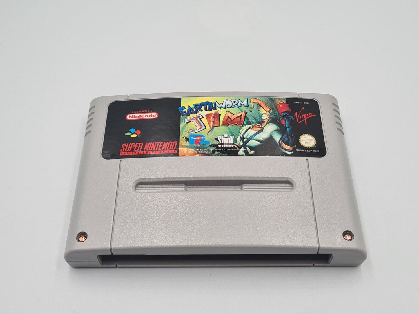 SNES Super Nintendo Earthworm Jim mit OVP und Anleitung EUR - T-Retro-Games