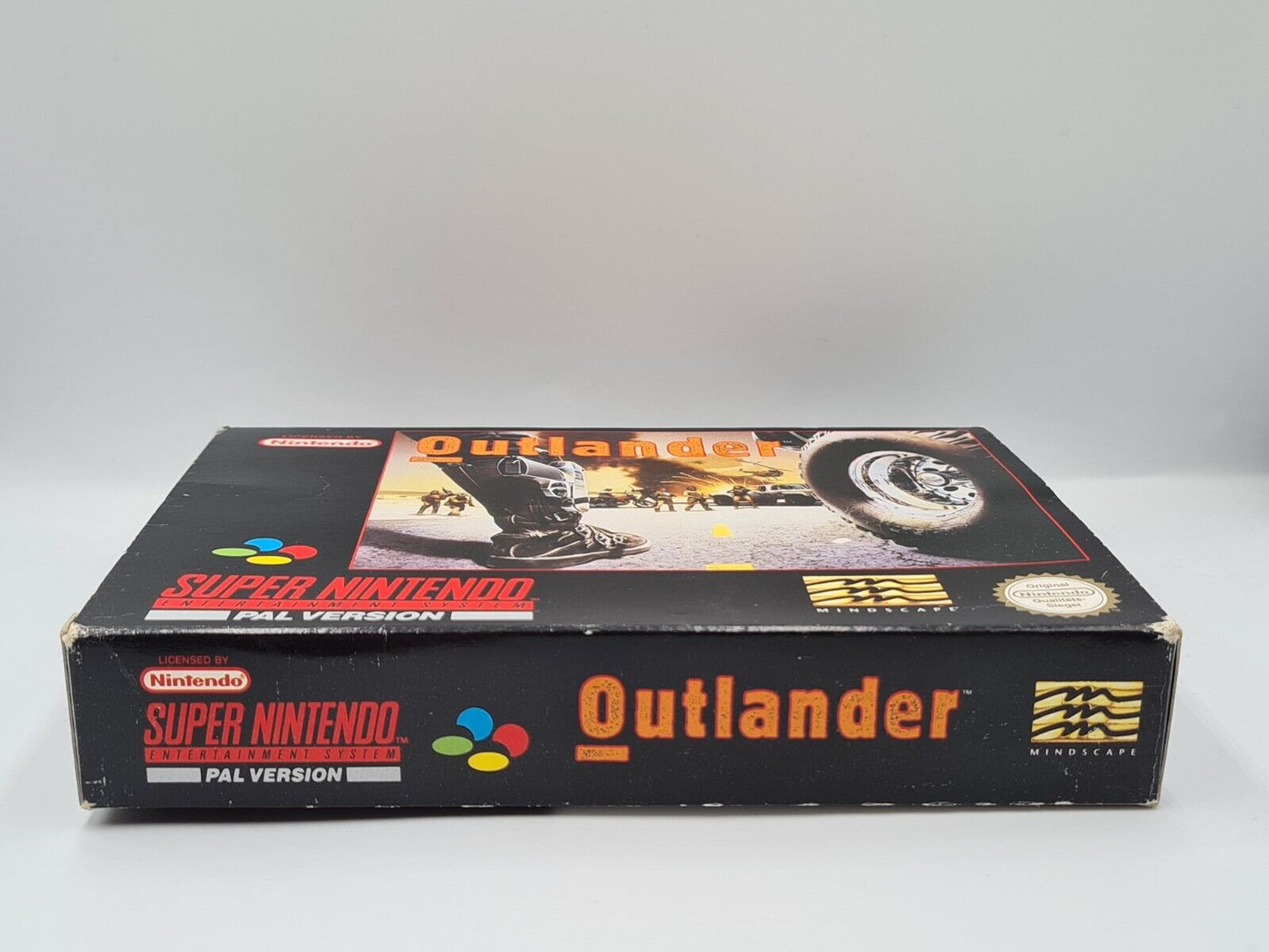 SNES Super Nintendo Outlander mit OVP und Anleitung NOE - T-Retro-Games
