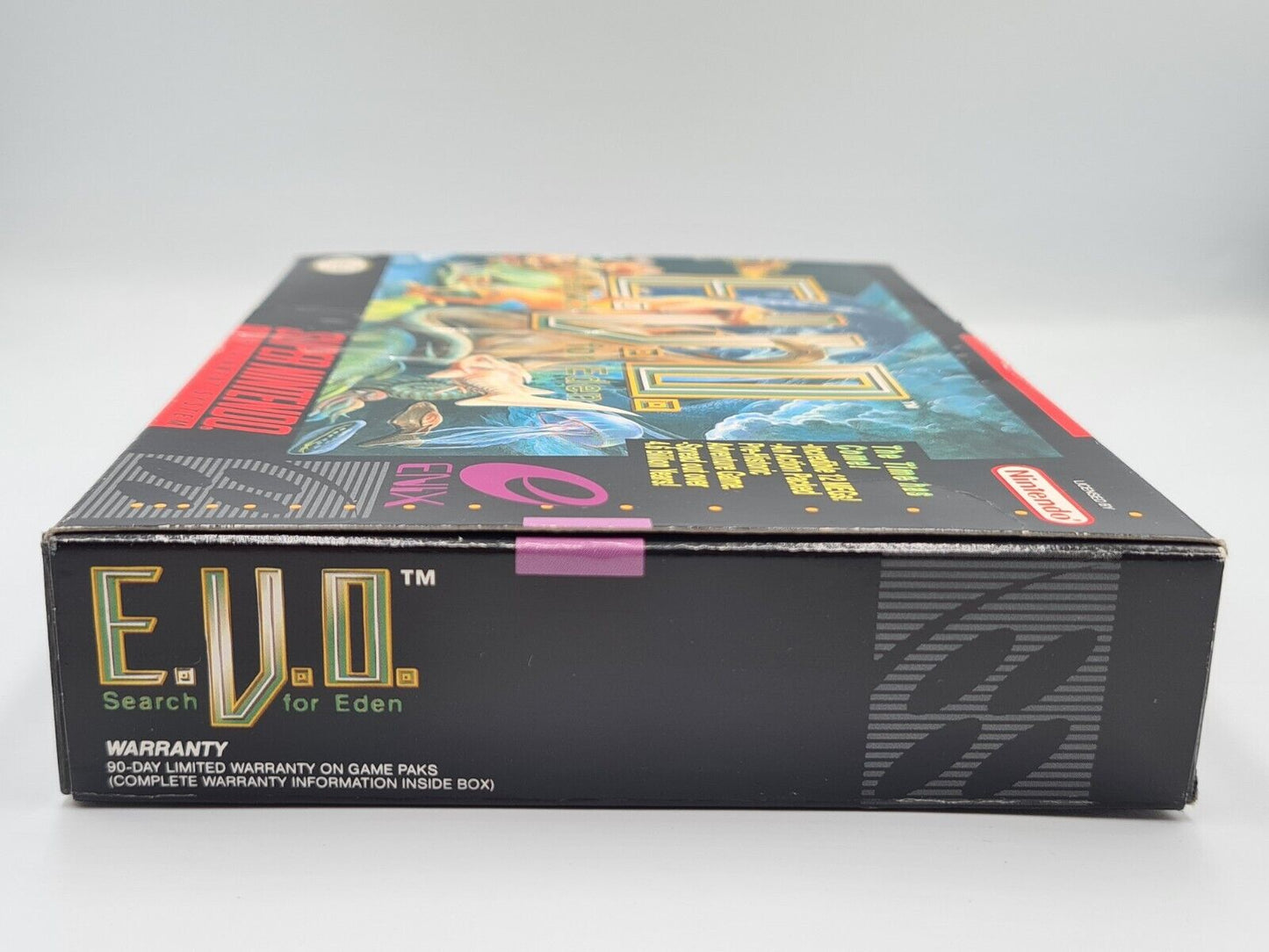 SNES Super Nintendo E.V.O. Search for Eden mit OVP und Anleitung NTSC-USA - T-Retro-Games