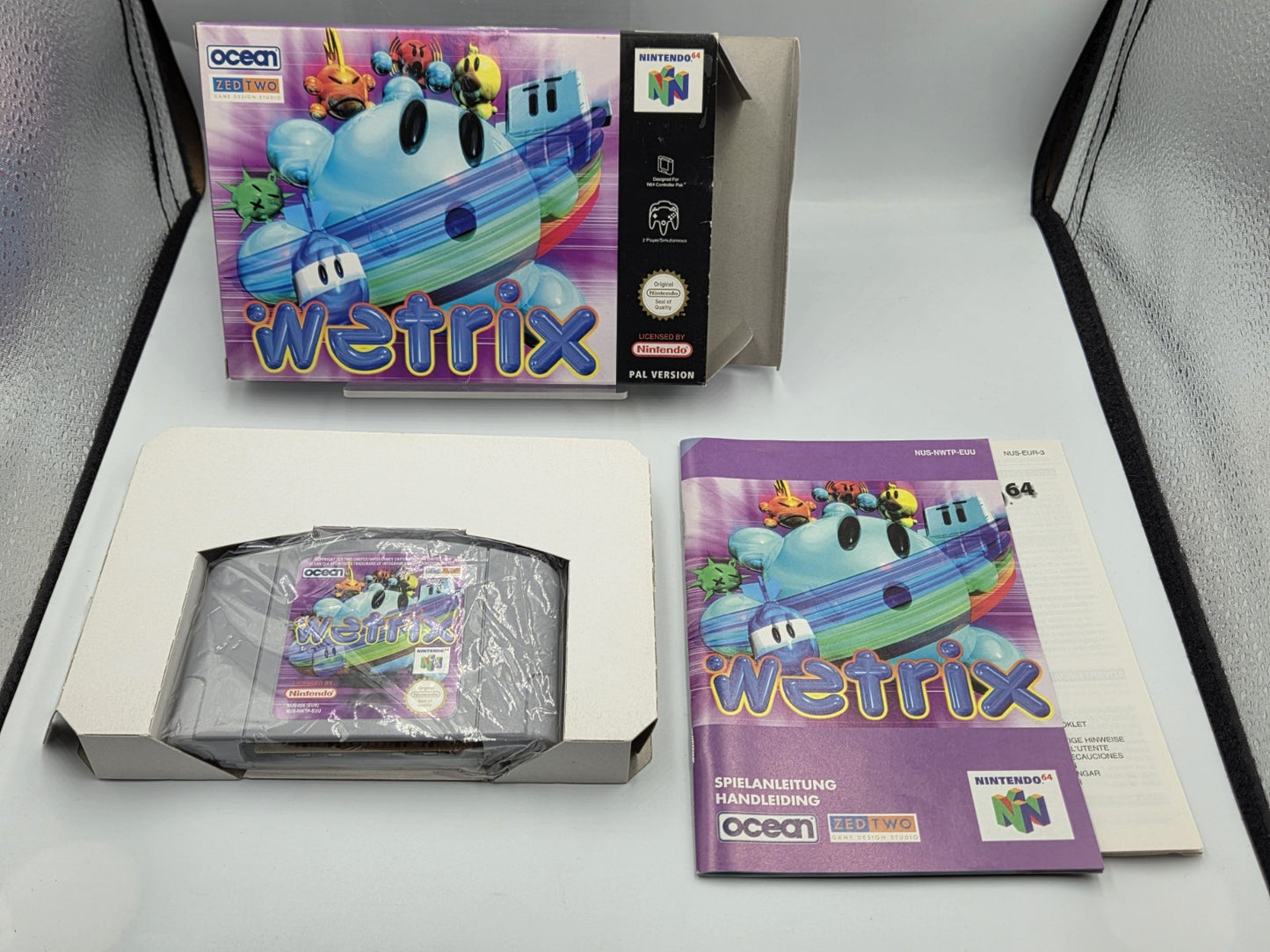 N64 Nintendo 64 Wetrix mit OVP und Anleitung EUR
