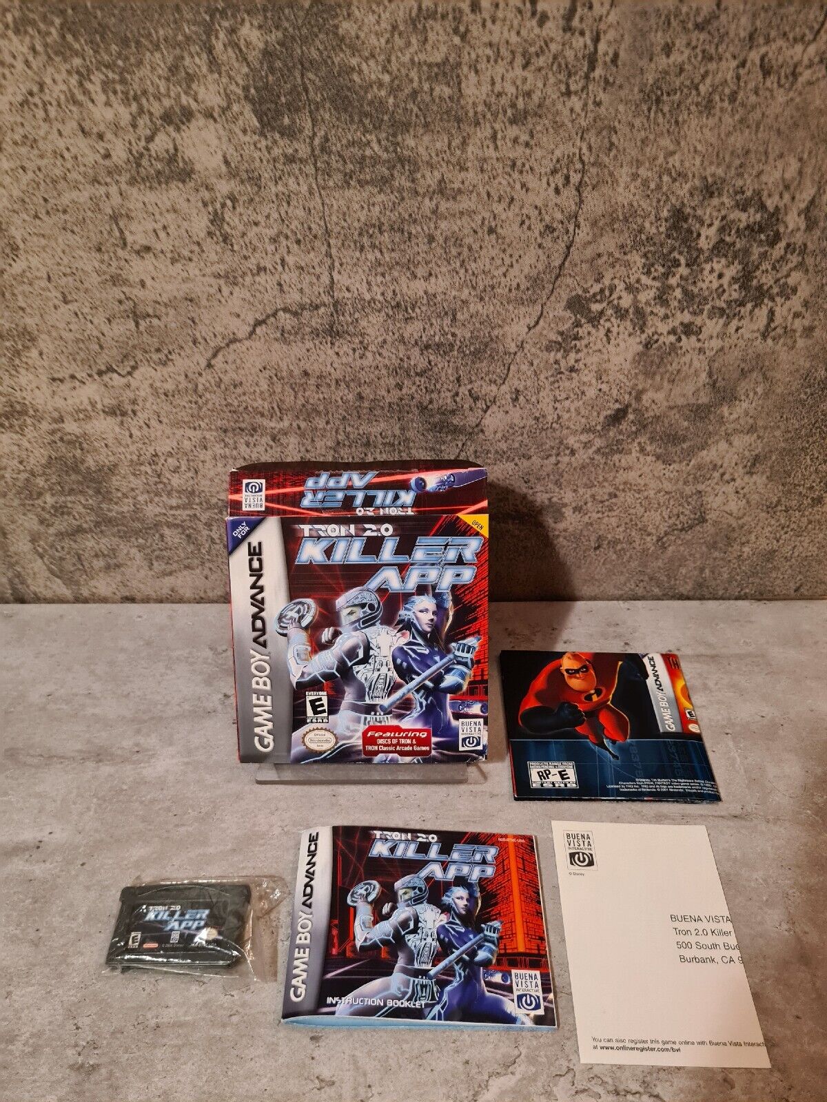 Nintendo Gameboy Advance Tron 2.0 Killer APP mit OVP und Anleitung + Poster USA - T-Retro-Games