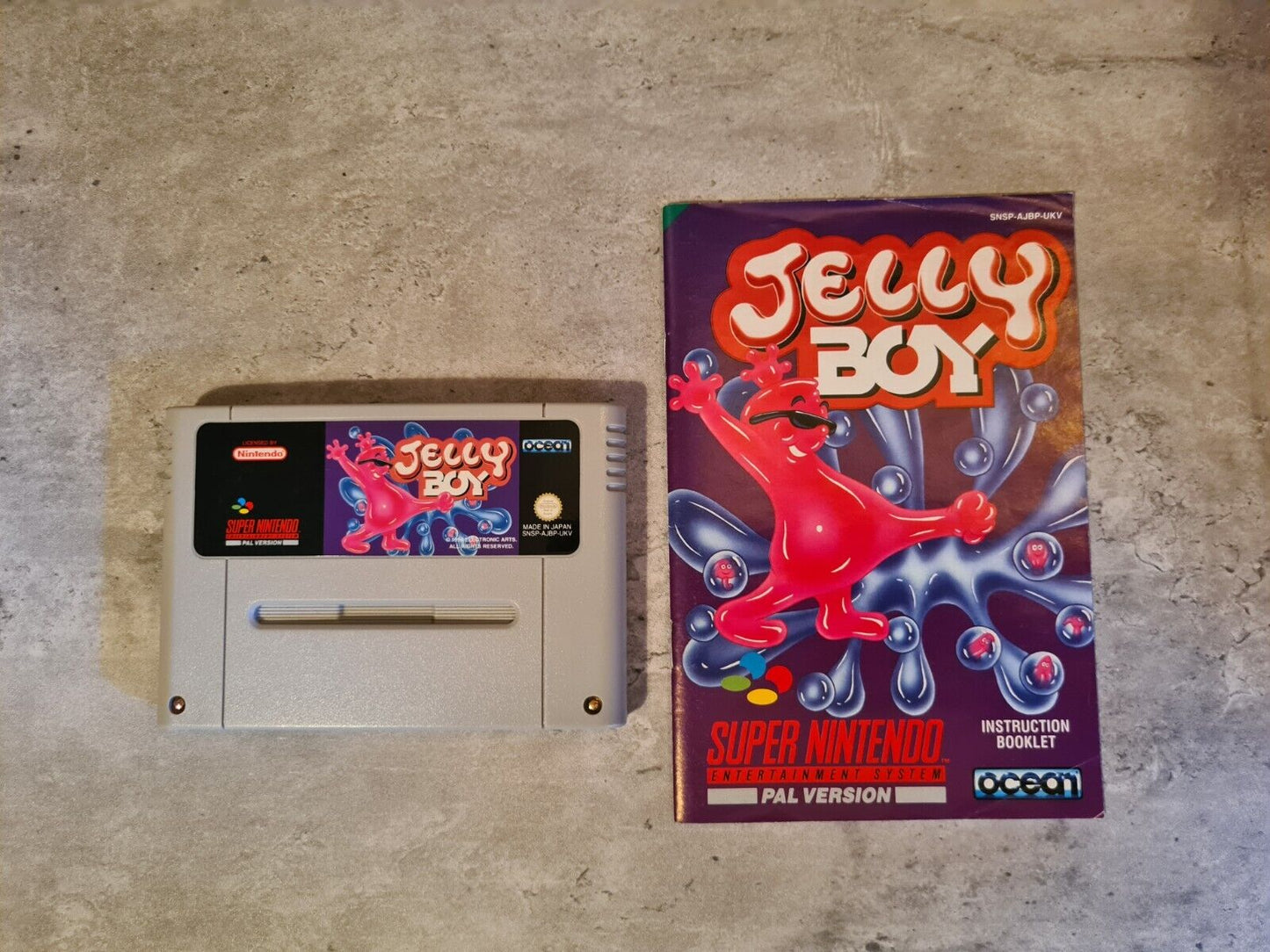SNES Super Nintendo Jelly Boy mit OVP und Anleitung UKV - T-Retro-Games