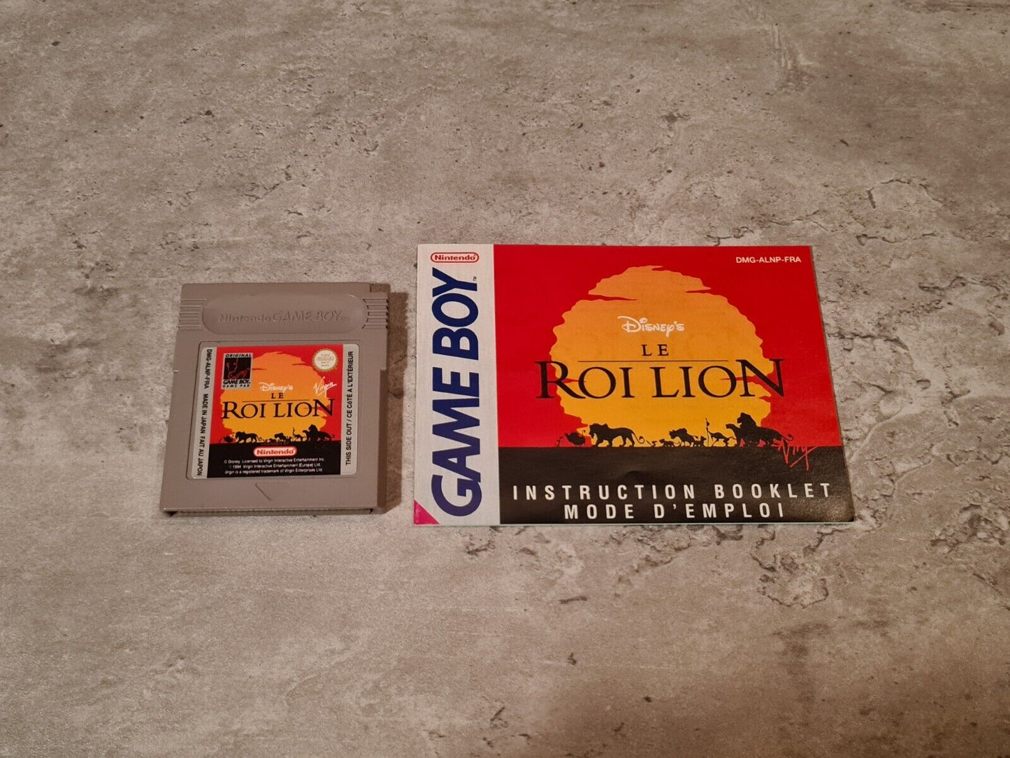 Nintendo Game Boy Classic Spiel Disney's Le Roi Lion mit OVP und Anleitung FRA - T-Retro-Games