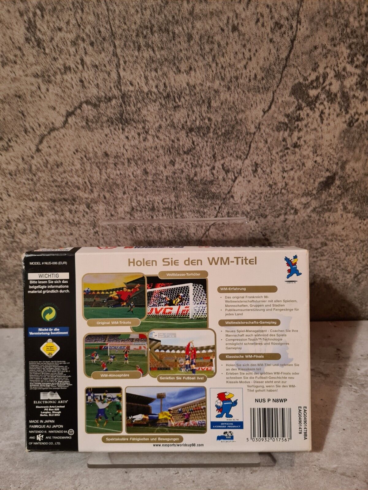 N64 Nintendo 64 Frankreich 98 Die Fußball-WM mit OVP und Anleitung NOE - T-Retro-Games