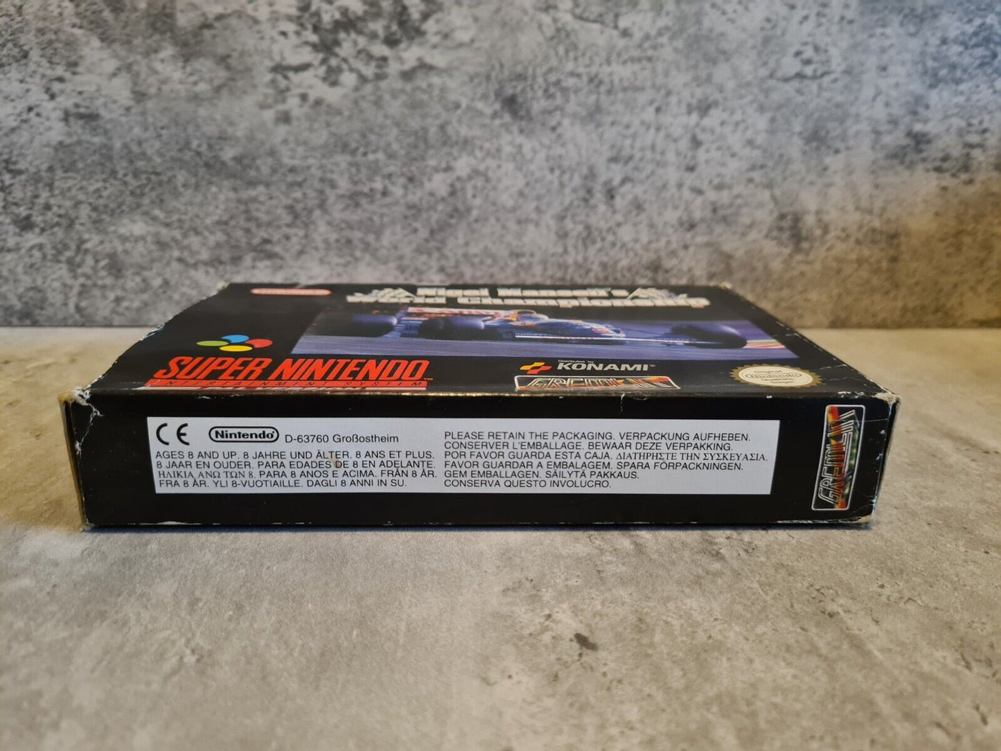 SNES Super Nintendo Nigel Mansell's World Championship mit OVP und Anleitung NOE - T-Retro-Games