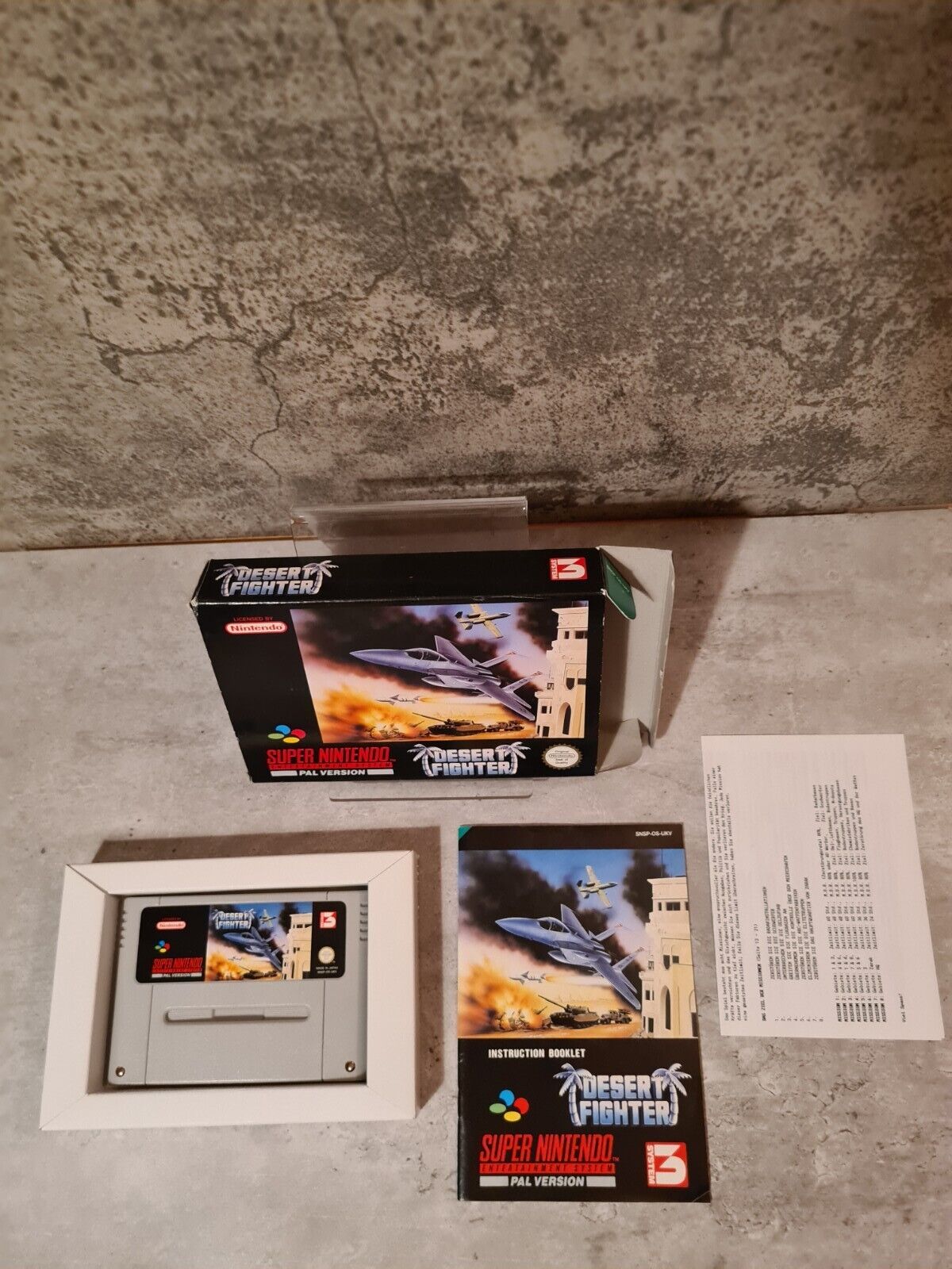 SNES Super Nintendo Desert Fighter mit OVP und Anleitung UKV - T-Retro-Games