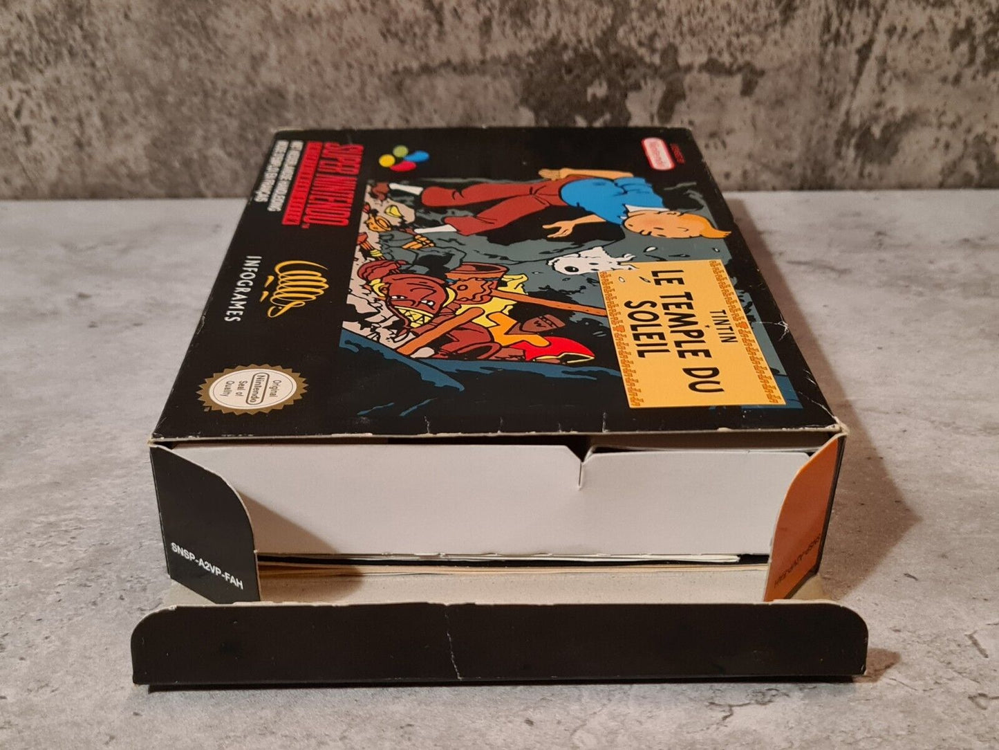 SNES Super Nintendo TinTin Le Temple Du Soleil mit OVP und Anleitung FAH - T-Retro-Games
