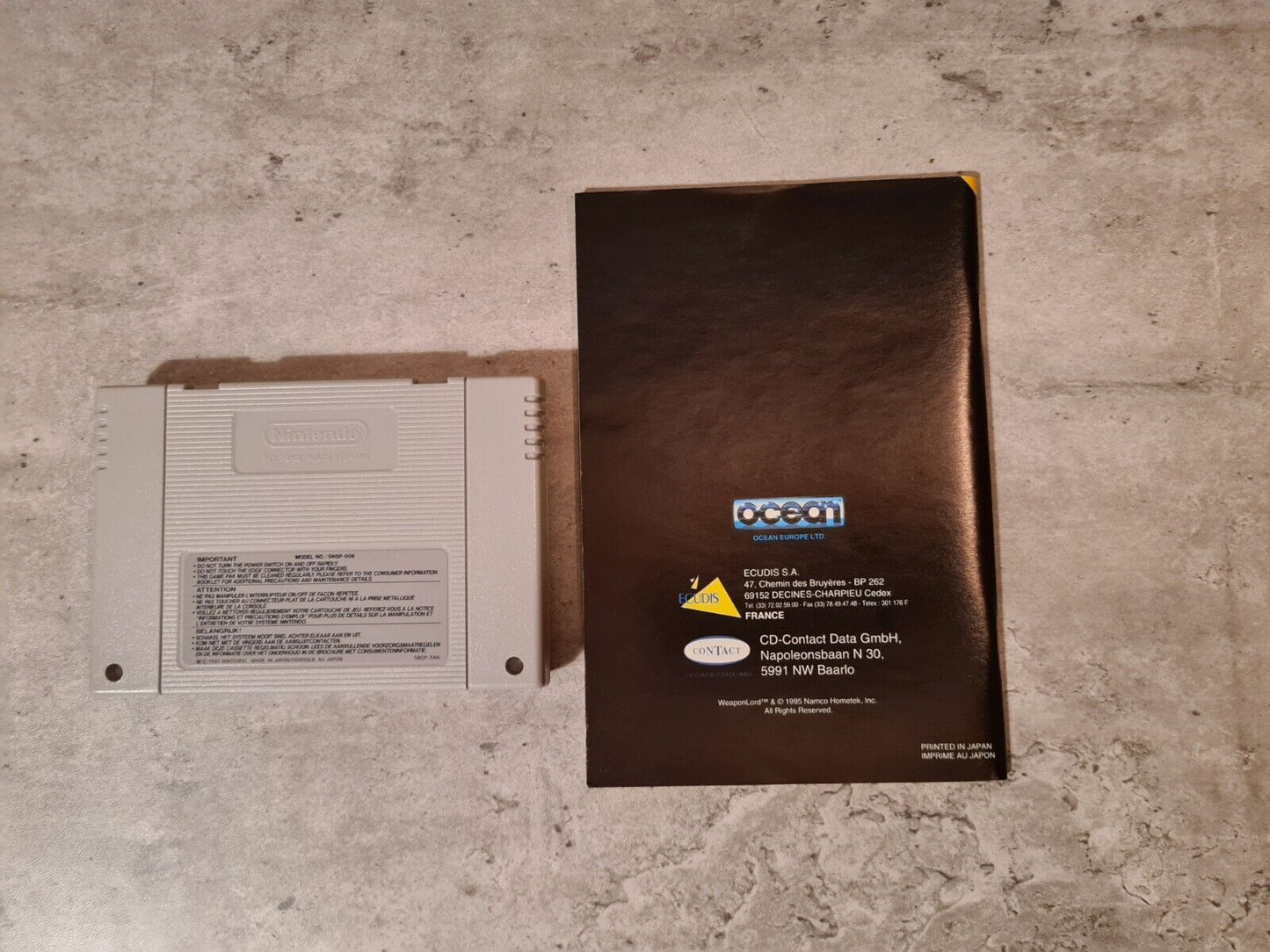 SNES Super Nintendo WeaponLord mit OVP und Anleitung FAH - T-Retro-Games