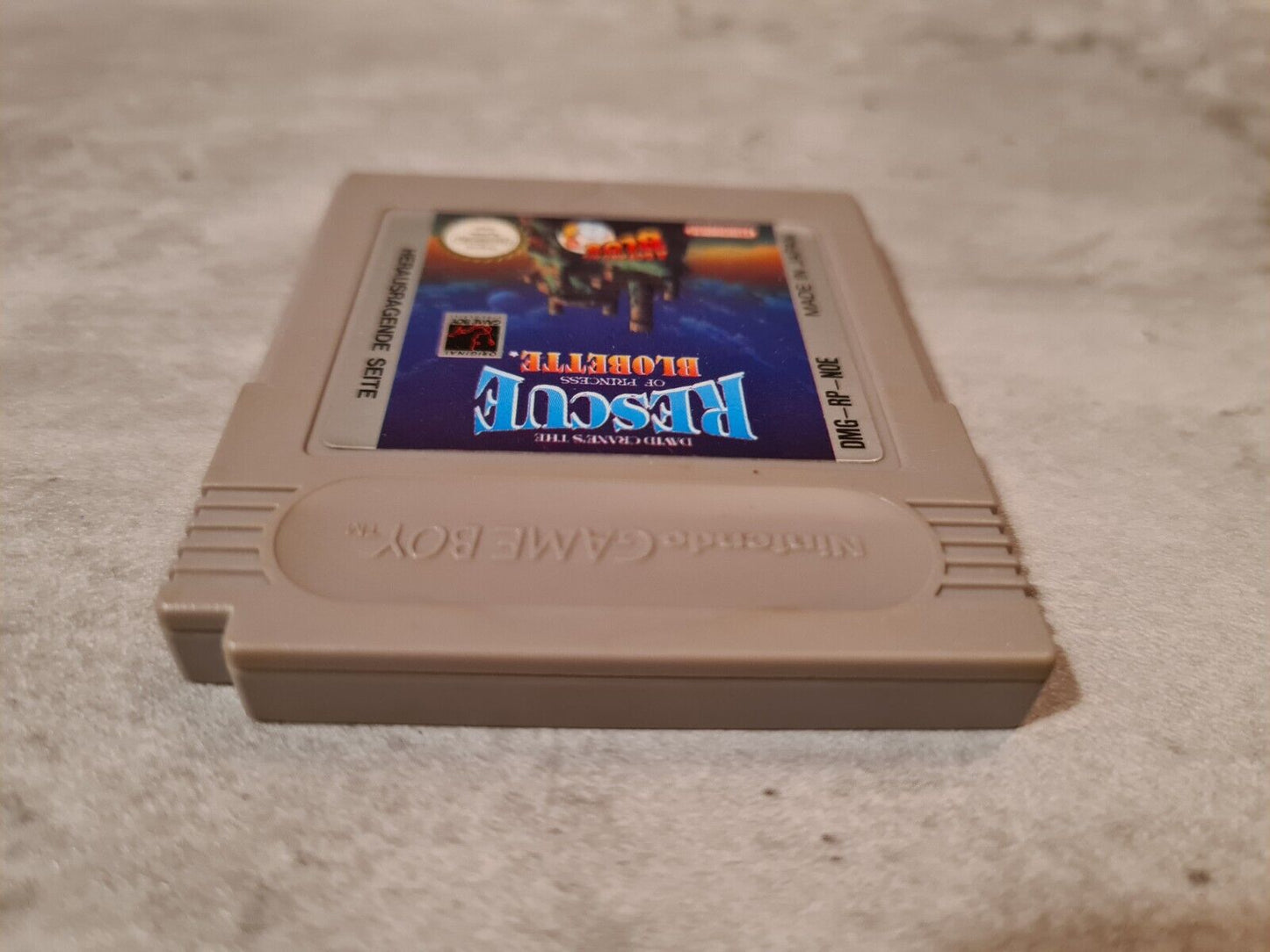 Game Boy Classic Spiel David Cranes The Rescue of Princess Blobette Modul NOE - T-Retro-Games