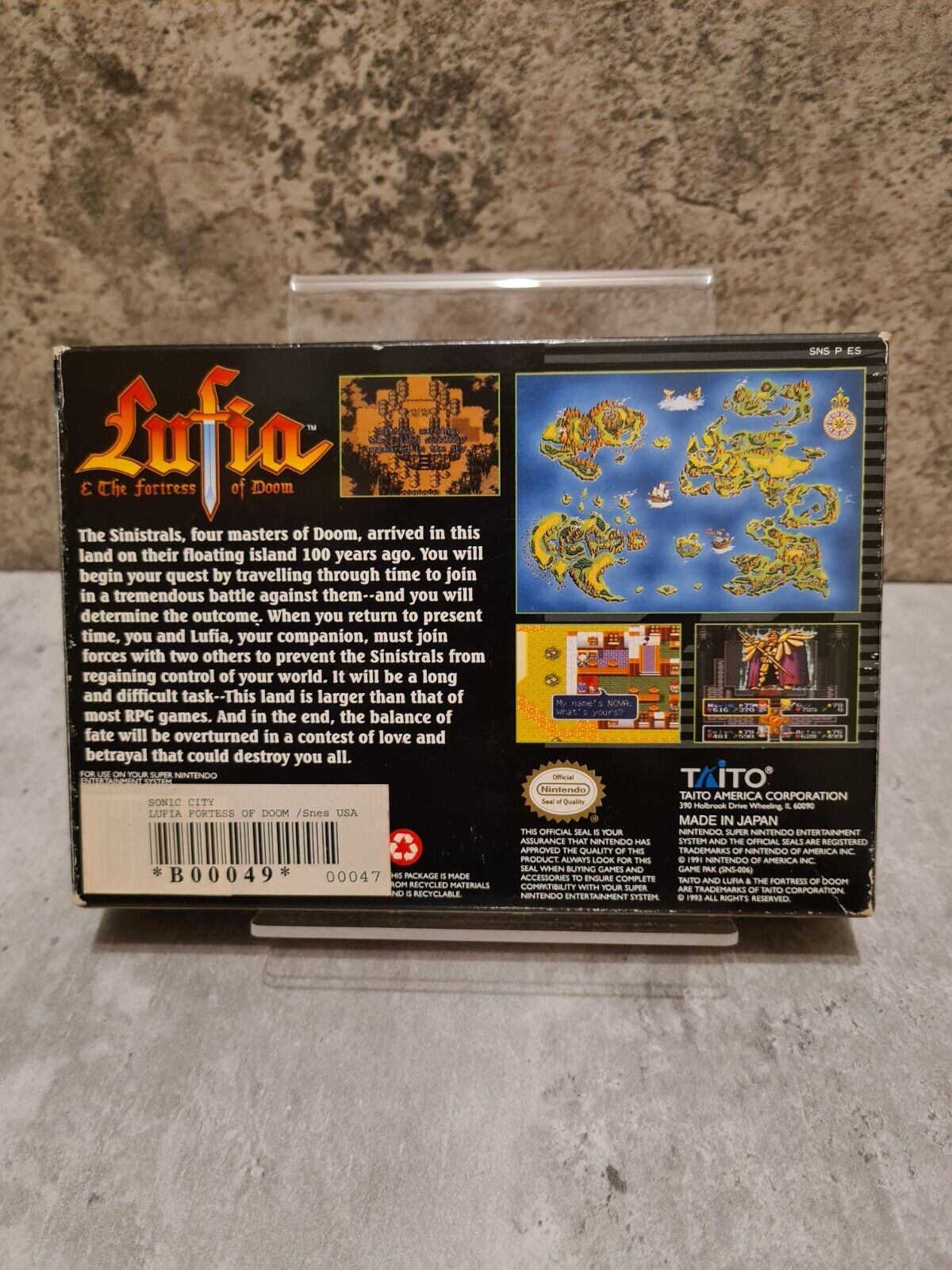 SNES Super Nintendo Lufia & The Fortress of Doom mit OVP und Anleitung NTSC-USA - T-Retro-Games