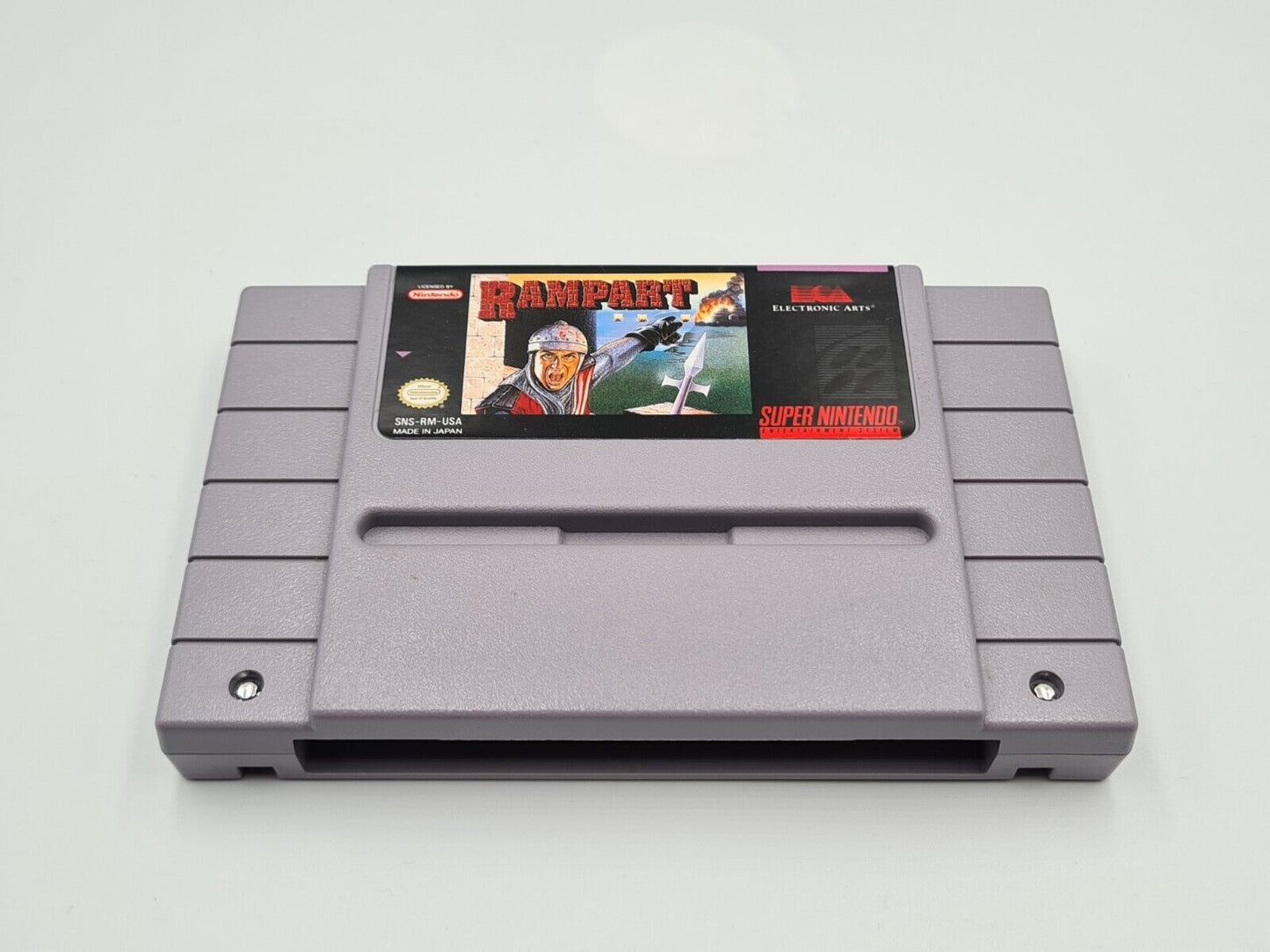 SNES Super Nintendo Rampart mit OVP und Anleitung NTSC-USA - T-Retro-Games