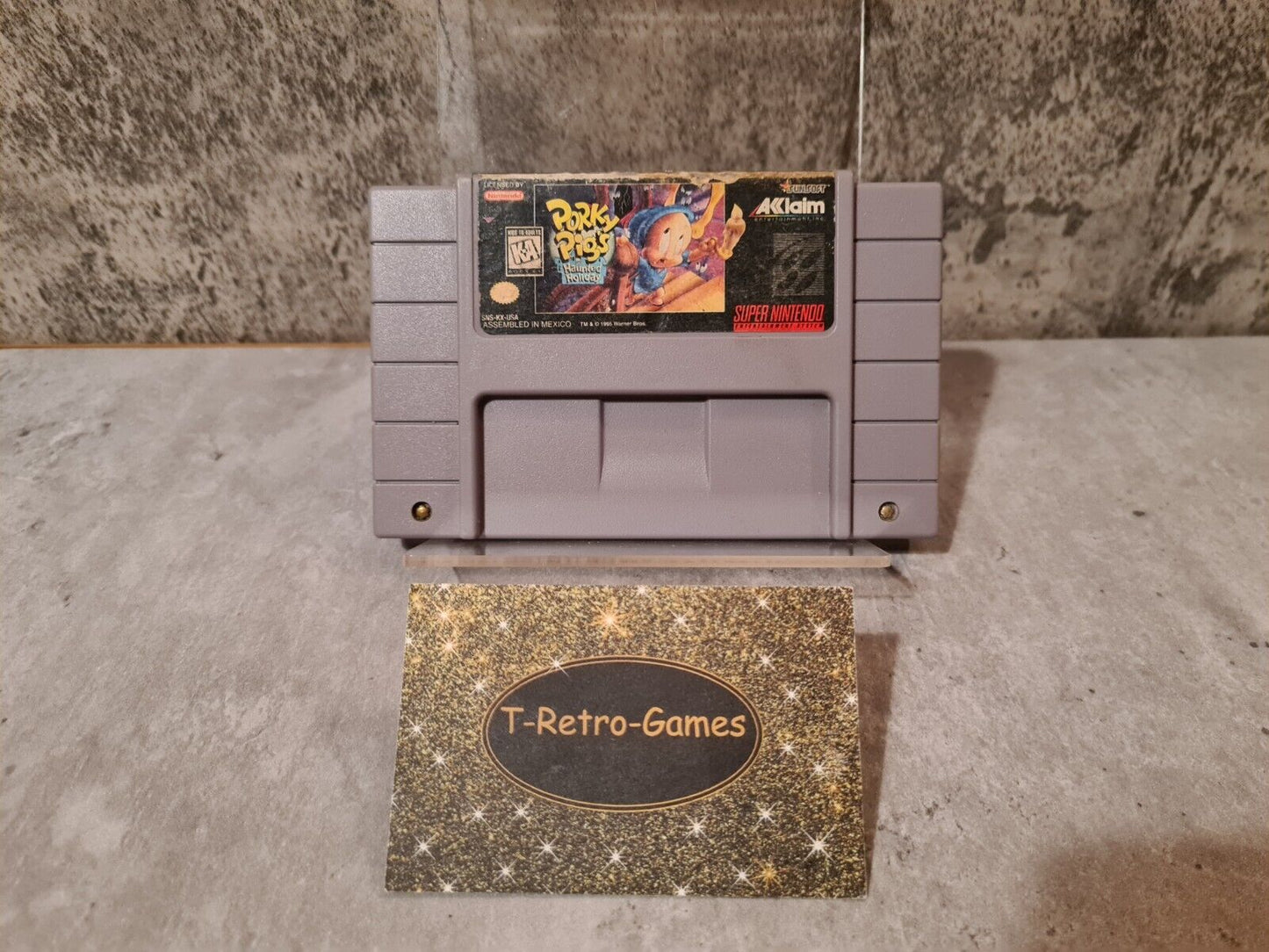 SNES Super Nintendo Porky Pig's Haunted Holiday NTSC USA Modul - T-Retro-Games